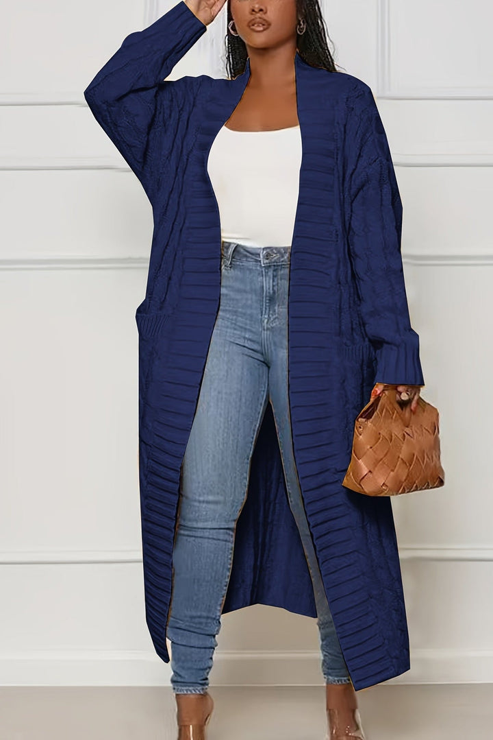 Women's Cardigan | V-Neck & Ribbed Structure