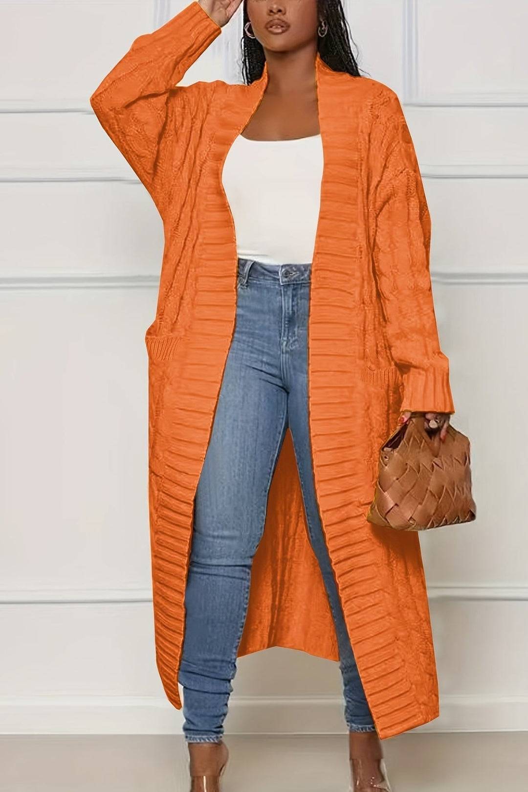 Women's Cardigan | V-Neck & Ribbed Structure