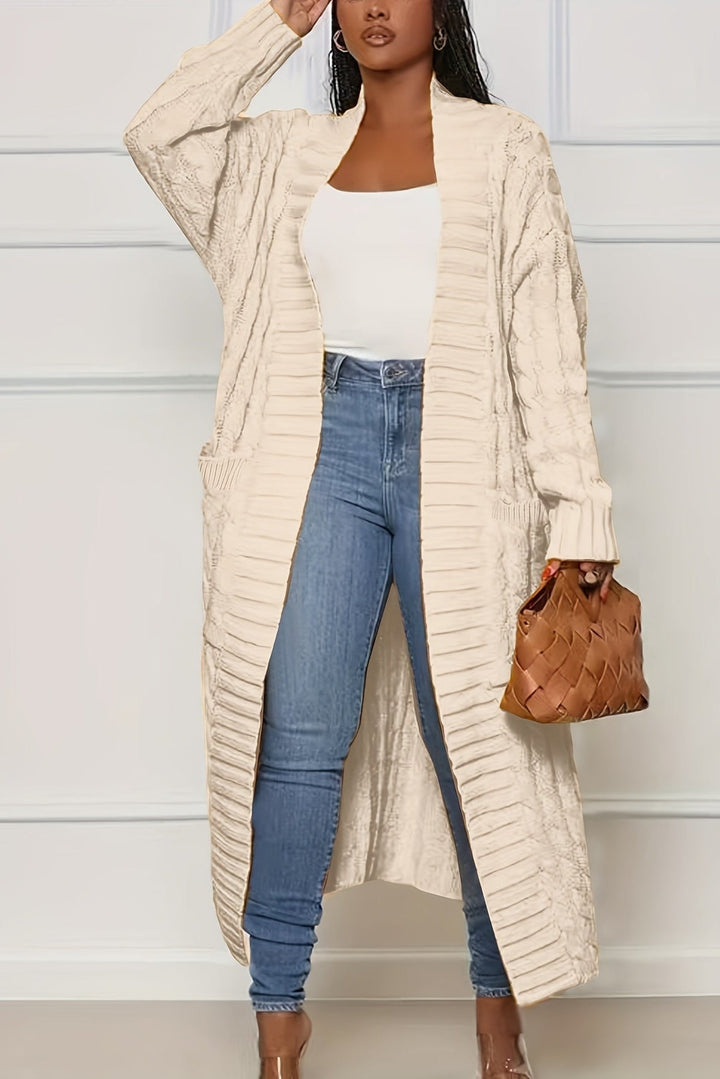 Women's Cardigan | V-Neck & Ribbed Structure