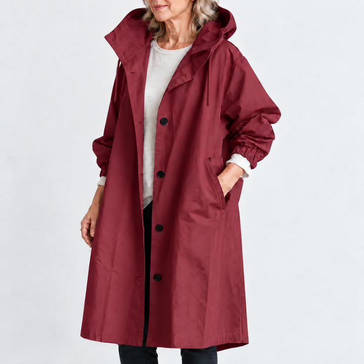 TRENCH COAT WITH HOOD FOR WOMEN