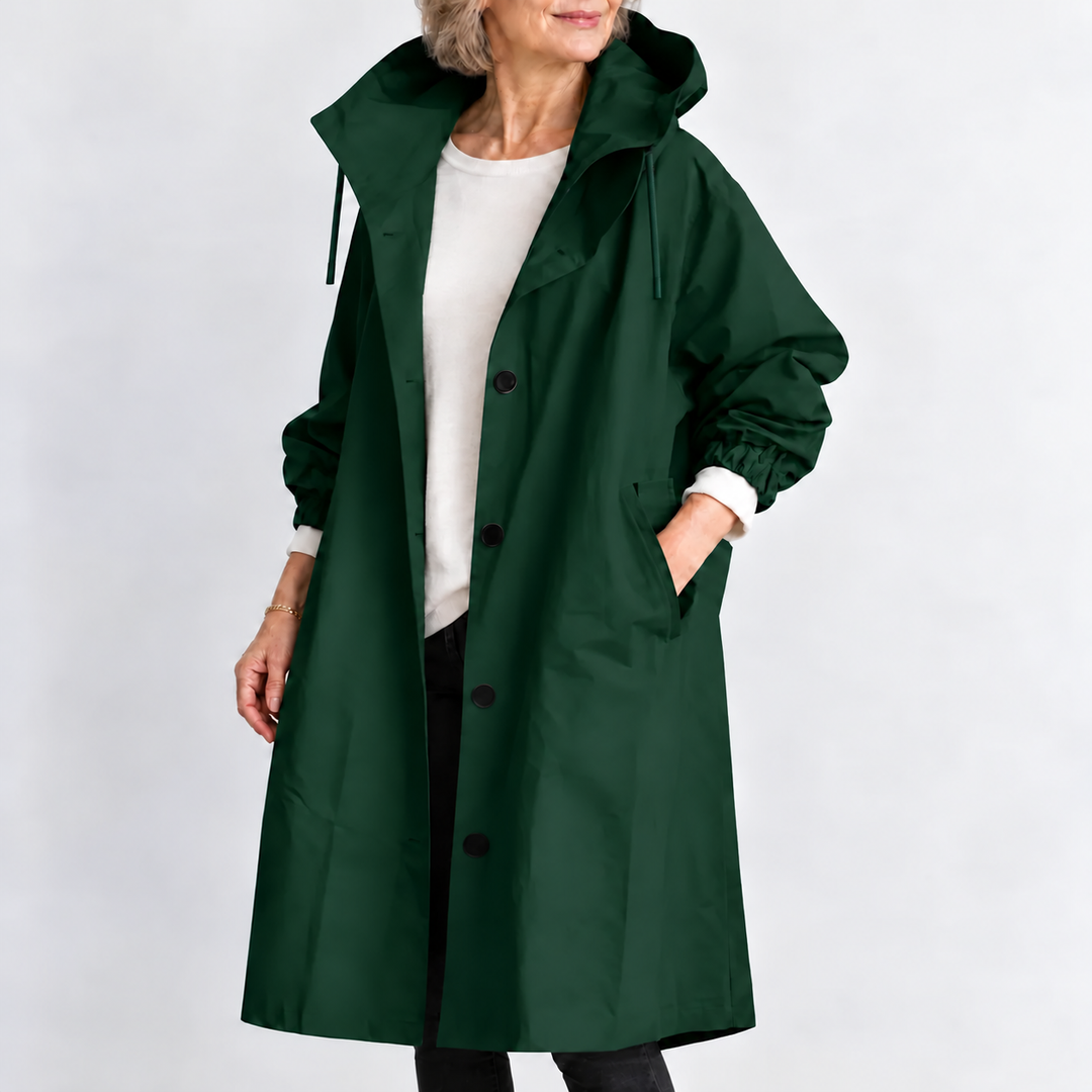 TRENCH COAT WITH HOOD FOR WOMEN