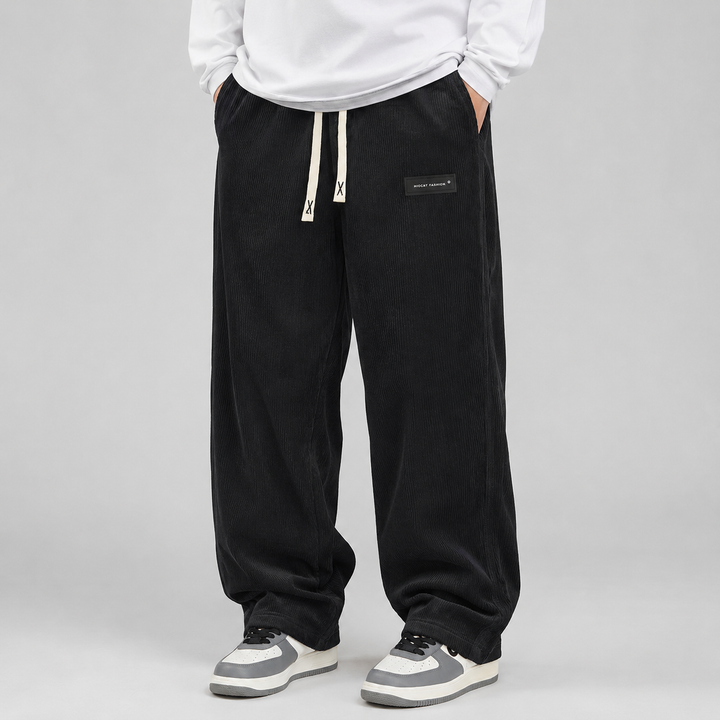 Montarello Corduroy Pants for Men, Wide Fit