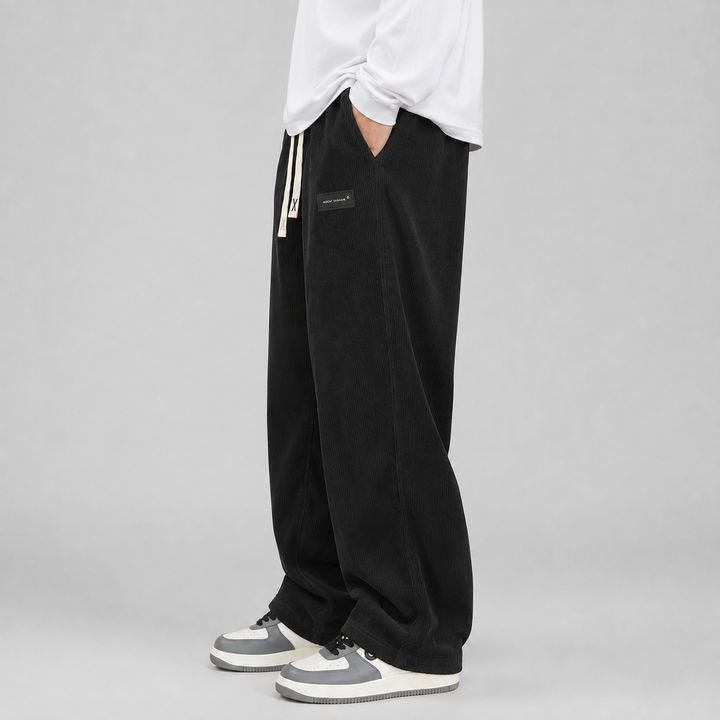 Montarello Corduroy Pants for Men, Wide Fit
