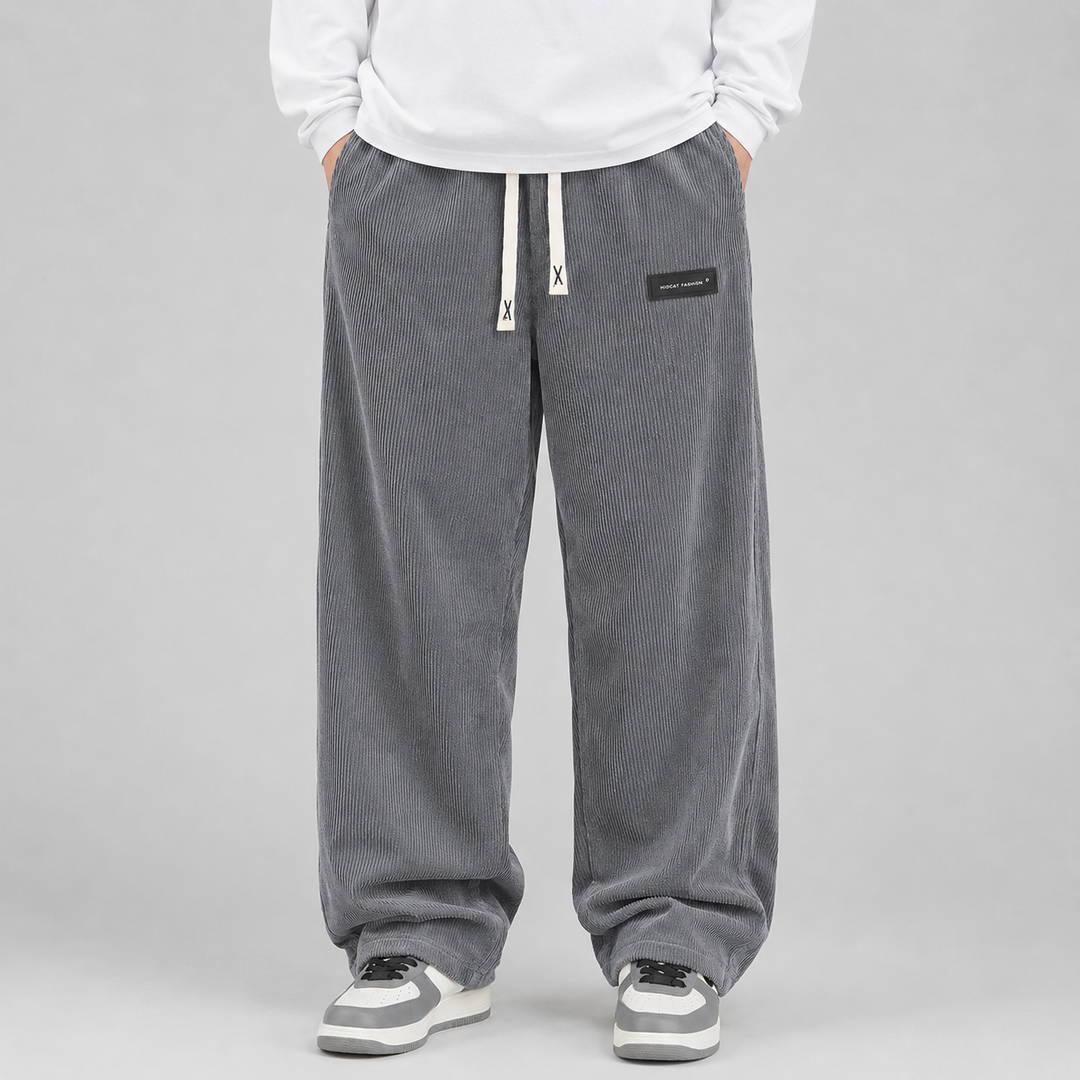 Montarello Corduroy Pants for Men, Wide Fit