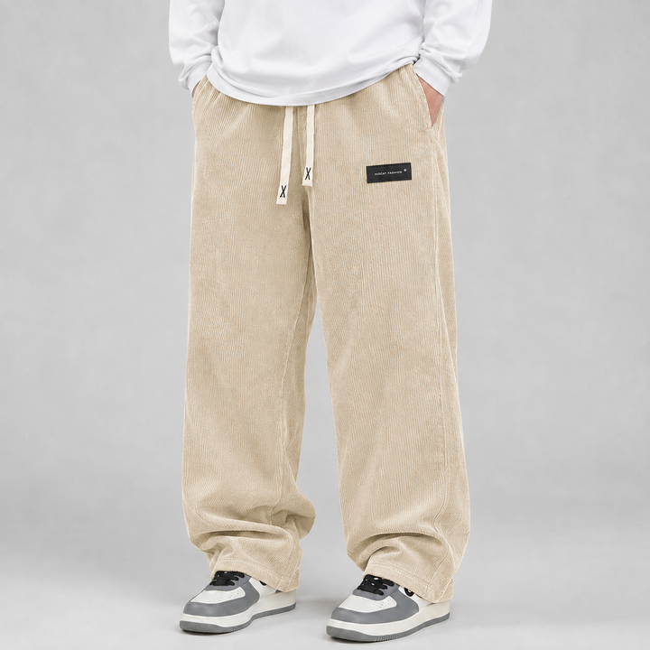Montarello Corduroy Pants for Men, Wide Fit