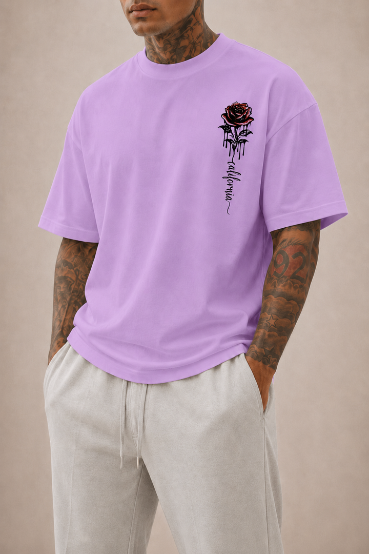 Harrington Oxford Men’S Oversized Rose Print T-Shirt for Men, view 3 - Elena Harper