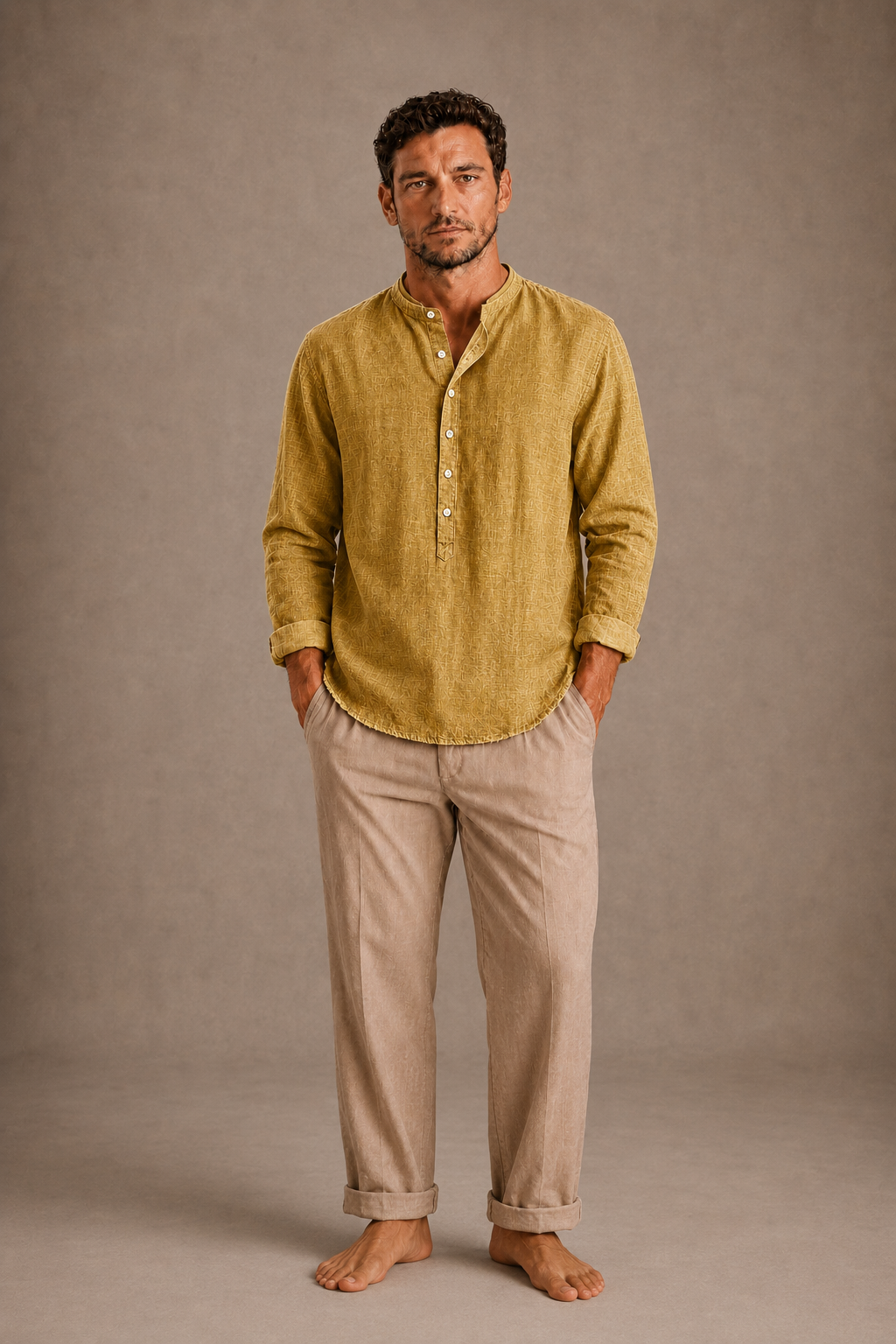 Harrington Oxford Men’S Henley Shirt for Men, view 6 - Elena Harper