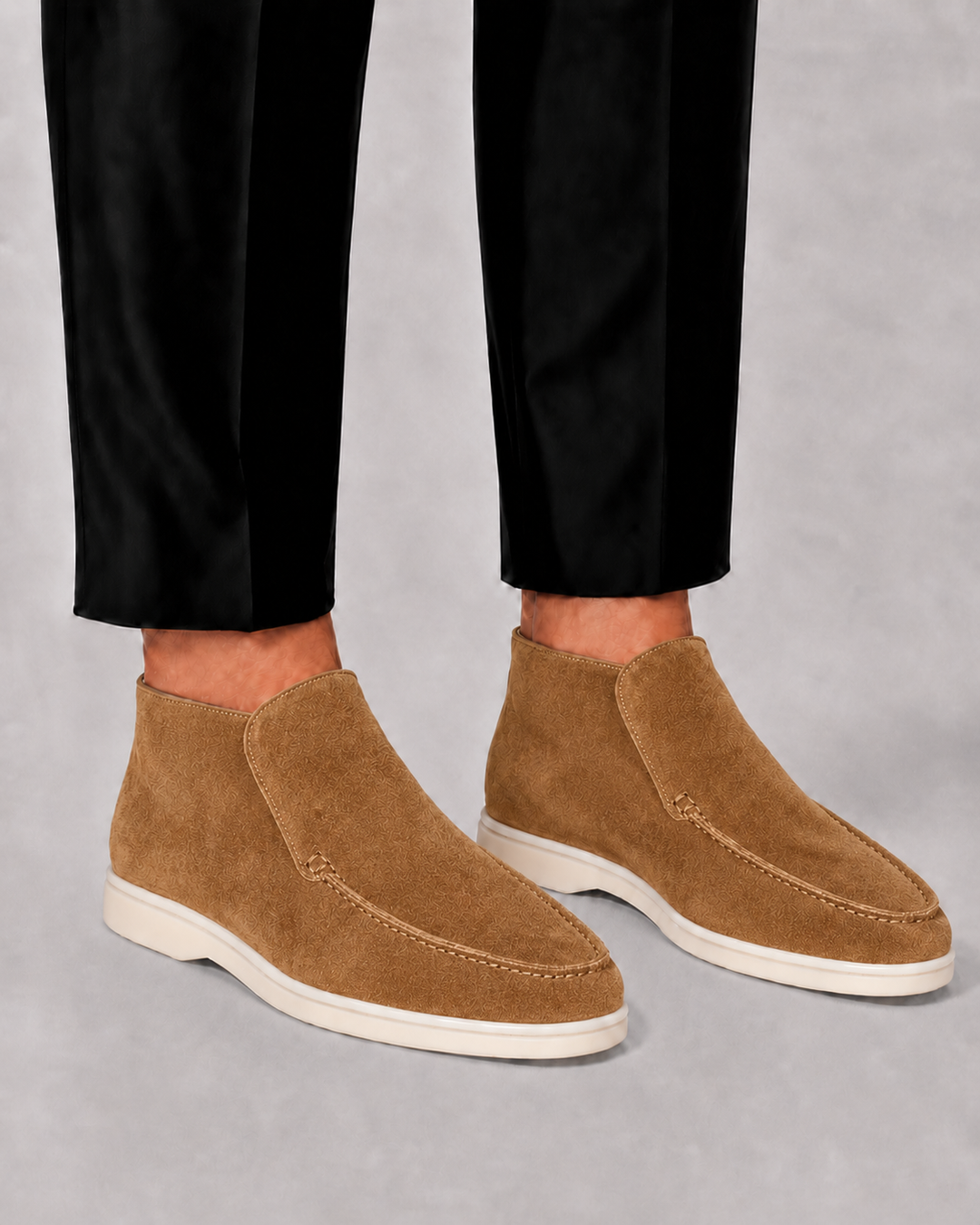 Harrington Oxford Men’S High-Top Leather Loafers for Men, view 3 - Elena Harper