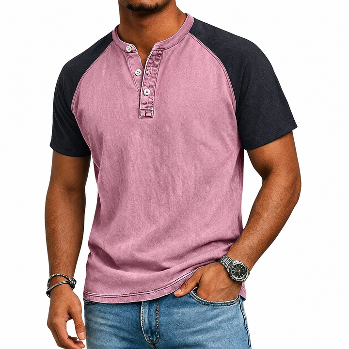 LAURENT MONACO | VINTAGE CONTRAST T-SHIRT FOR MEN