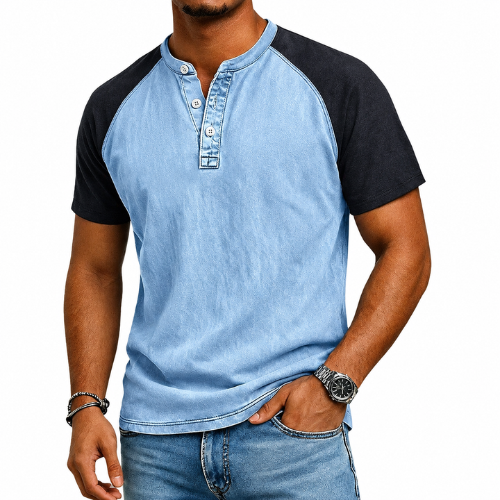 LAURENT MONACO | VINTAGE CONTRAST T-SHIRT FOR MEN