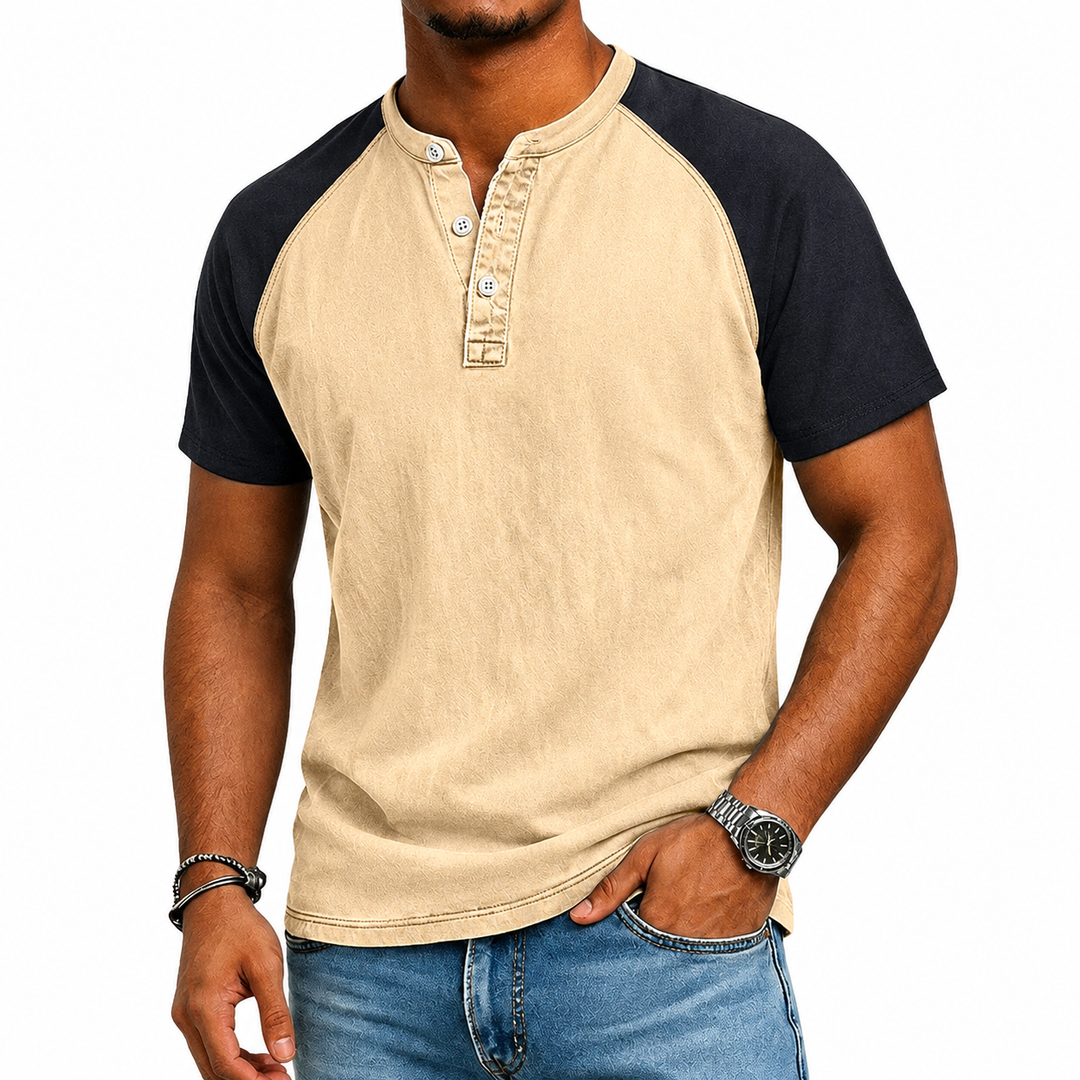 LAURENT MONACO | VINTAGE CONTRAST T-SHIRT FOR MEN