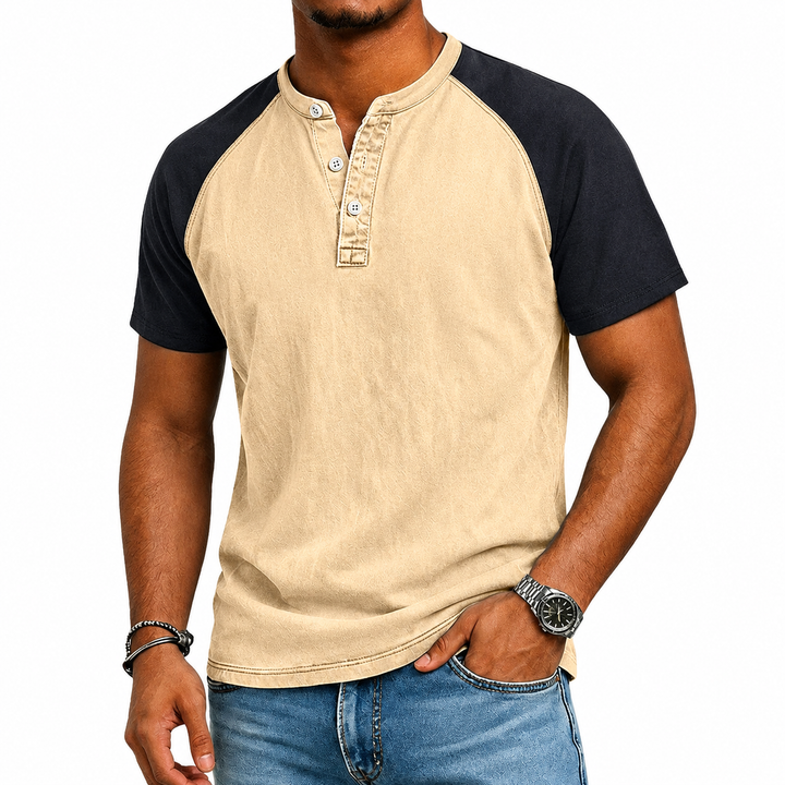 LAURENT MONACO | VINTAGE CONTRAST T-SHIRT FOR MEN