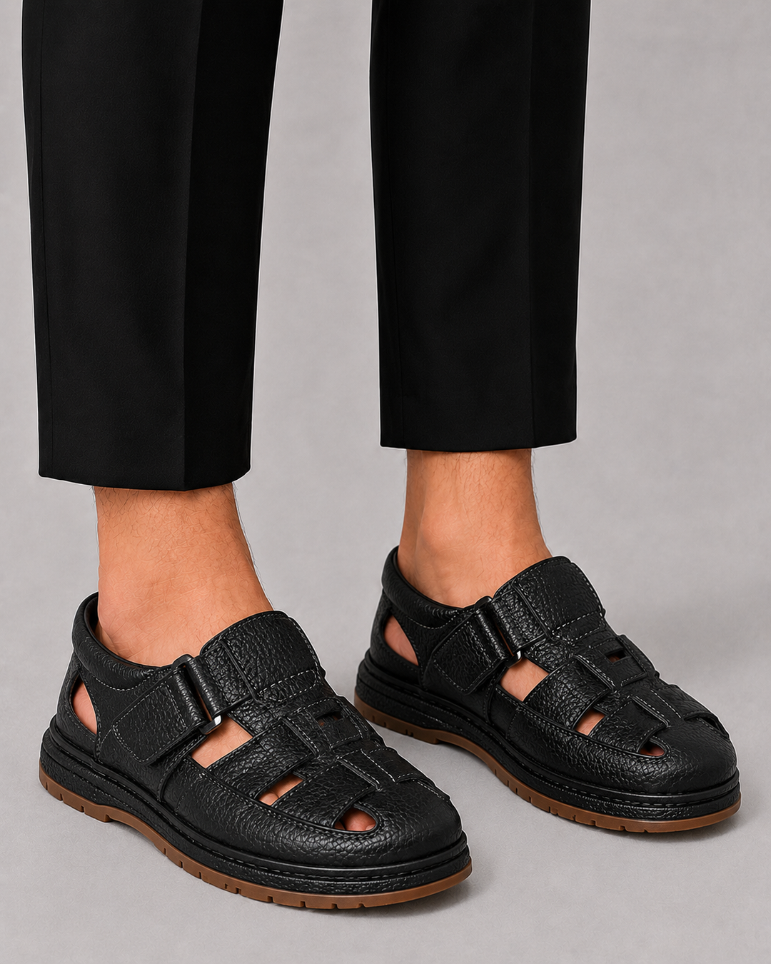 Harrington Oxford Men’S Leather Sandals - Elena Harper