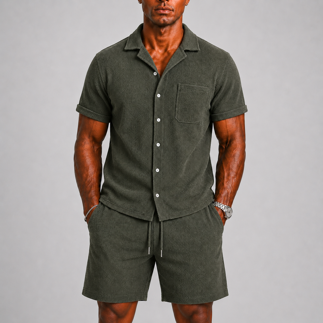 HARRINGTON OXFORD | RIBBED CO-ORD SET FOR MEN