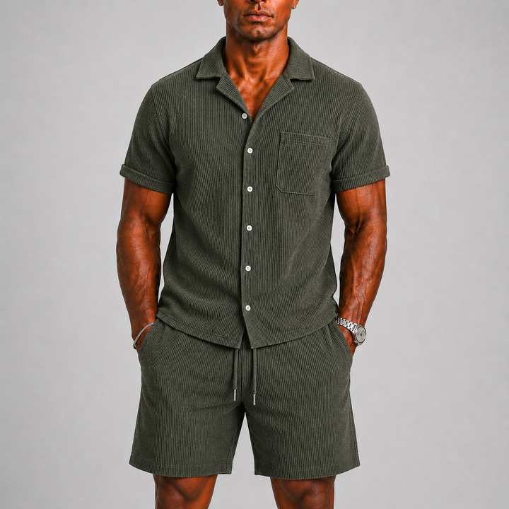 HARRINGTON OXFORD | RIBBED CO-ORD SET FOR MEN