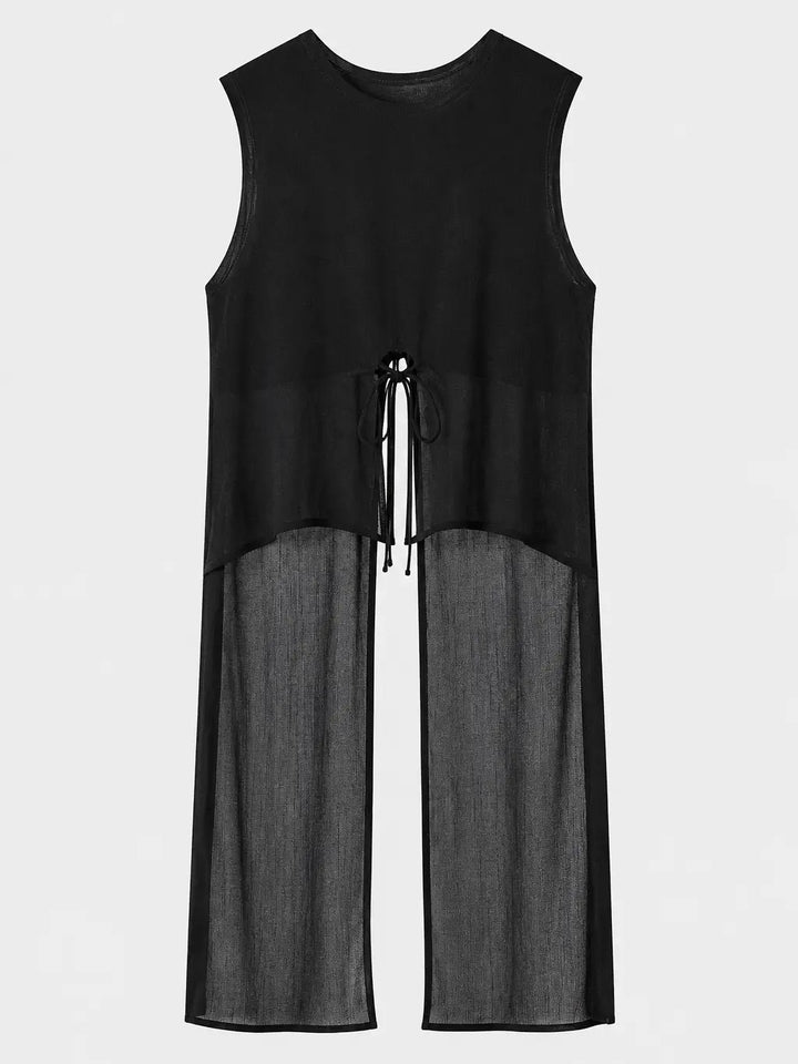 Sheer Layered Pant Set