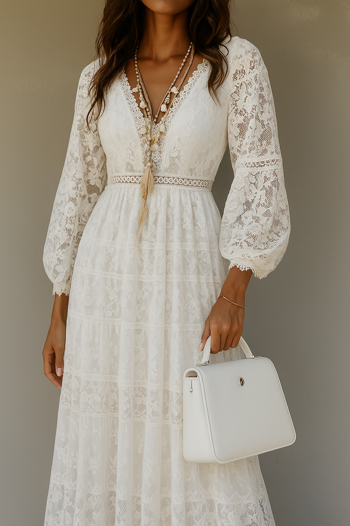 Women's Bohemian Floral Print Maxi Dress - Effortless Summer Style