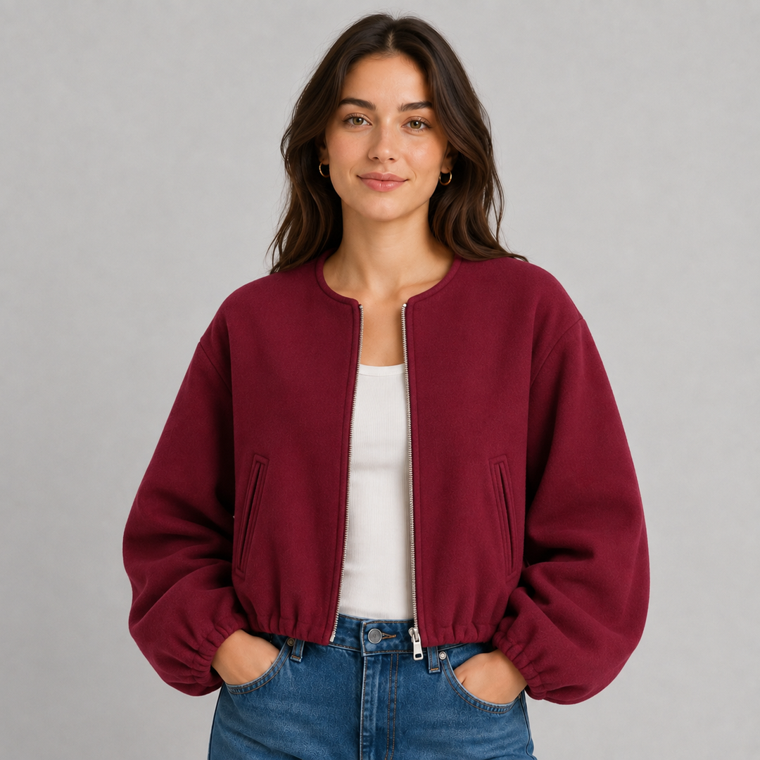 Women's Montarello Bomber Jacket, Lightweight and Zip-Up