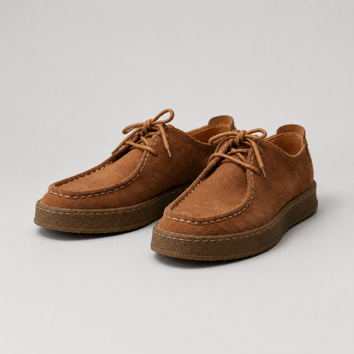 Men's Moccasins Montarello, Suede Look and Crepe Sole