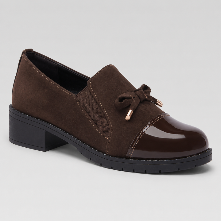Chunky loafers for women Montarello with bow detail