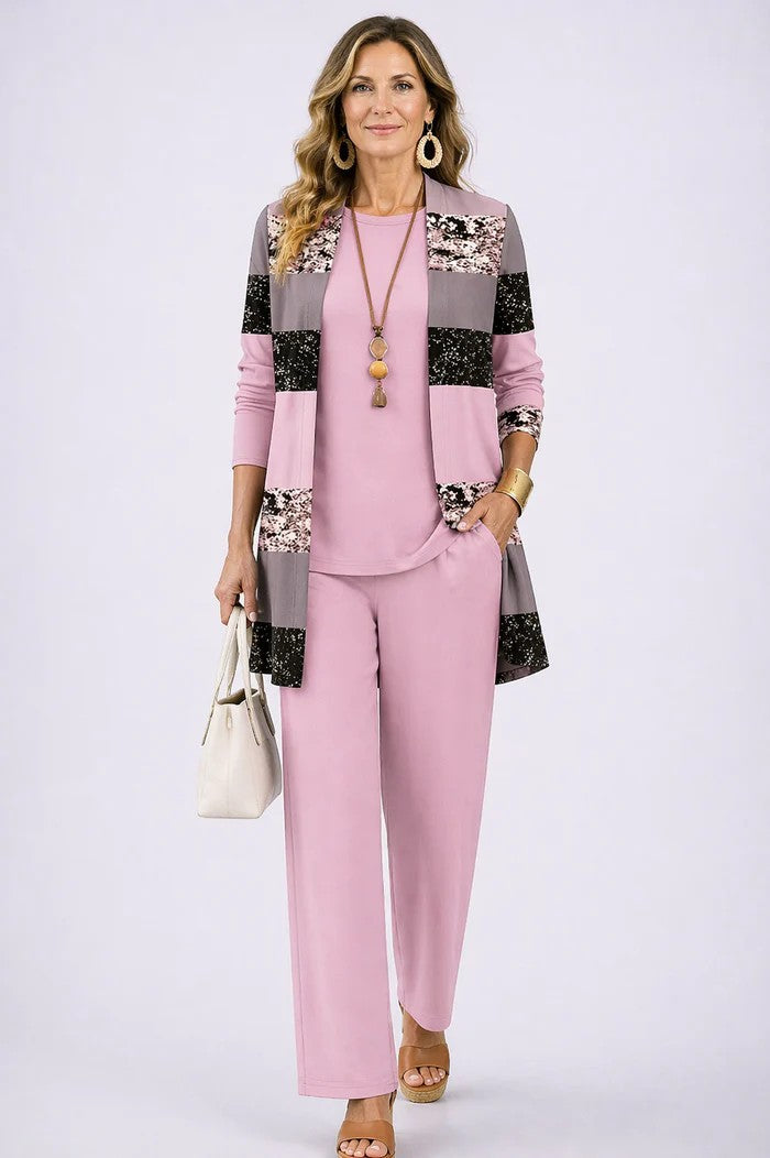 Emma & Rose Cape Town Sandra 3-piece set featuring stylish, coordinated clothing pieces on a flat lay display.