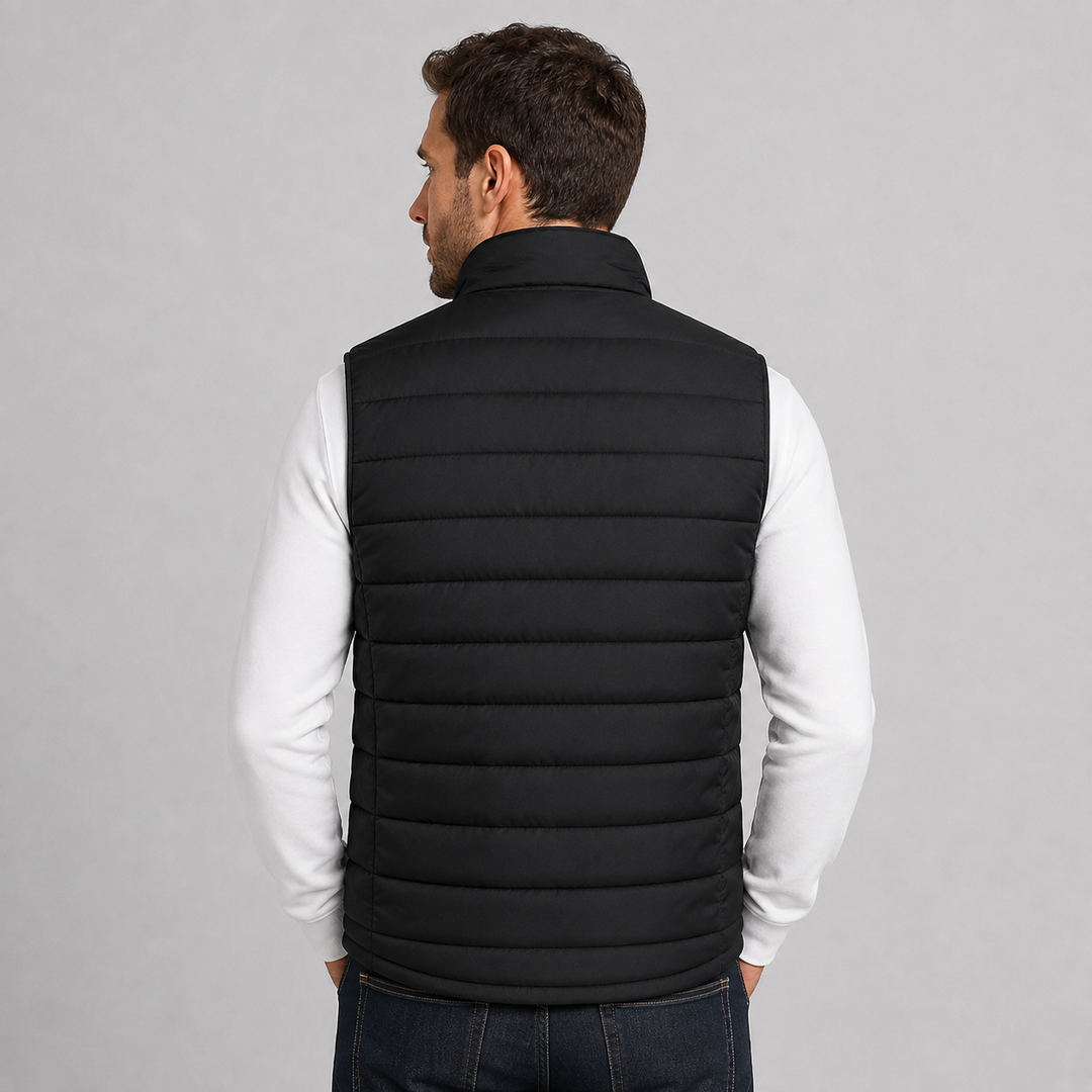 Lightweight Zip-Up High Collar Vest for Men Montarello