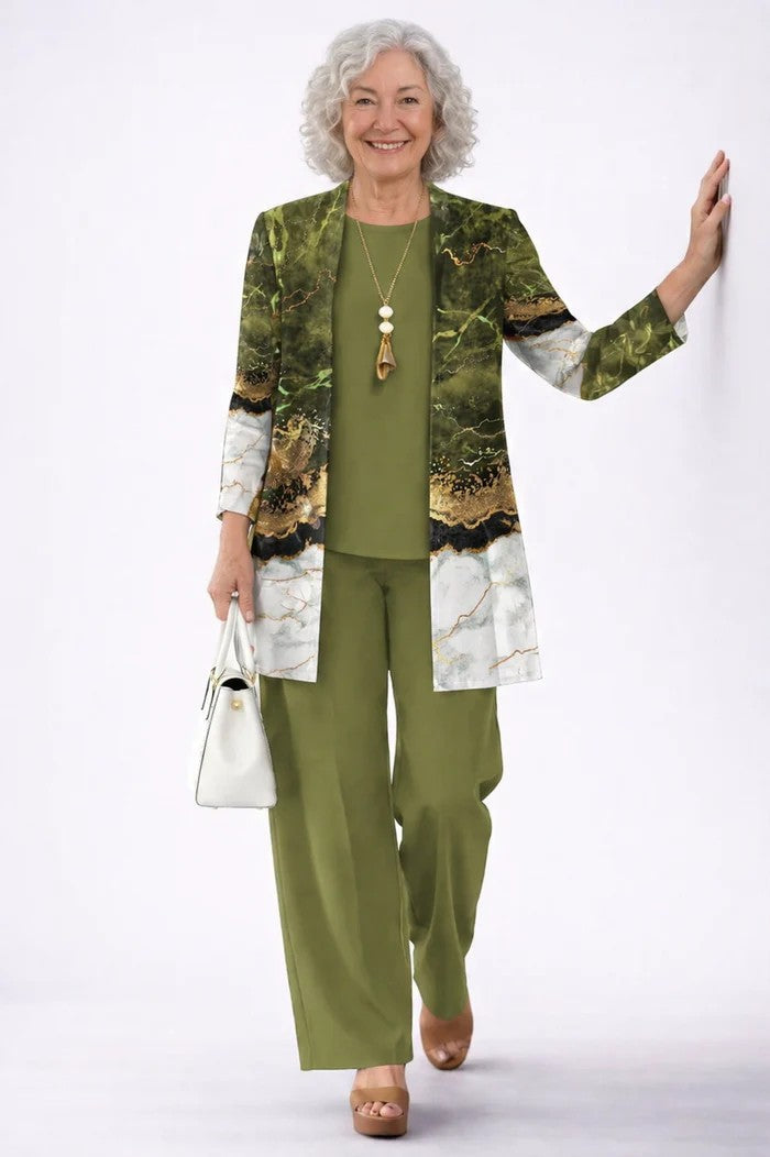 Emma & Rose Cape Town Sandra 3-piece set featuring stylish, coordinated clothing pieces displayed on a mannequin.