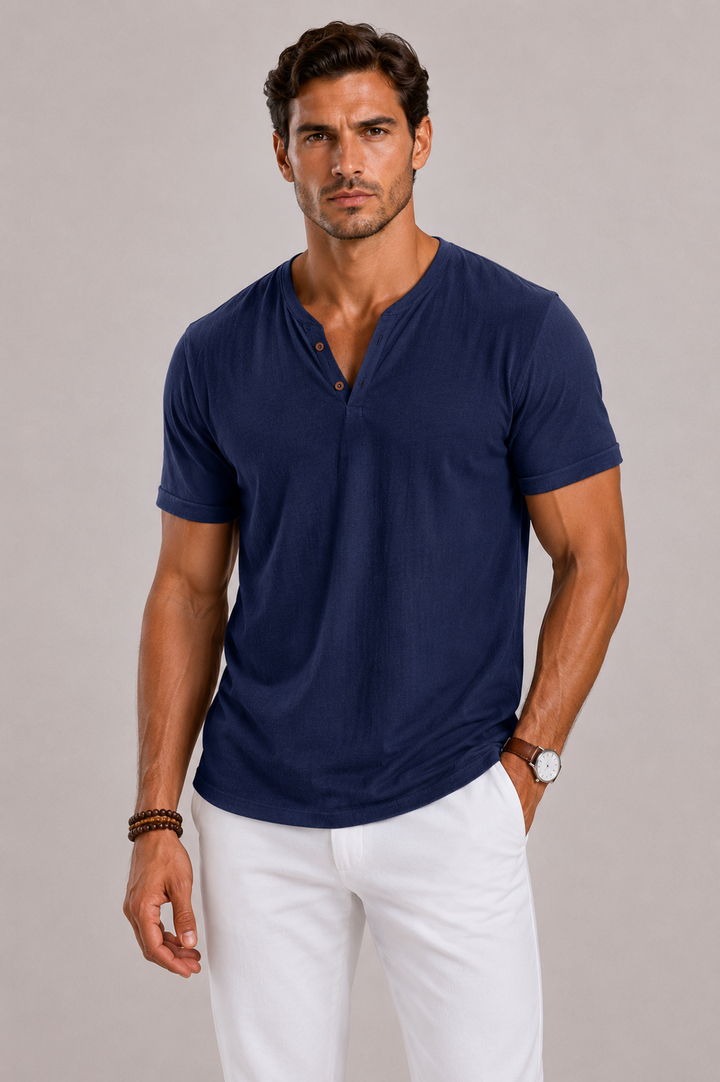 Harrington Oxford | V-Neck Shirt For Men
