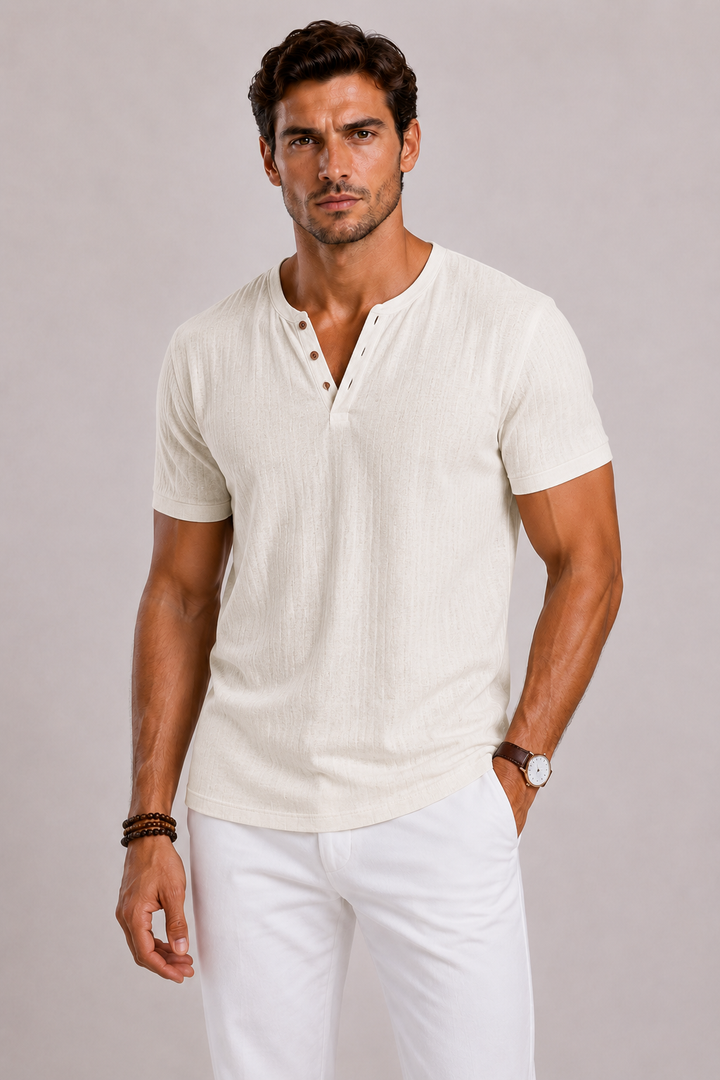 Harrington Oxford | V-Neck Shirt For Men