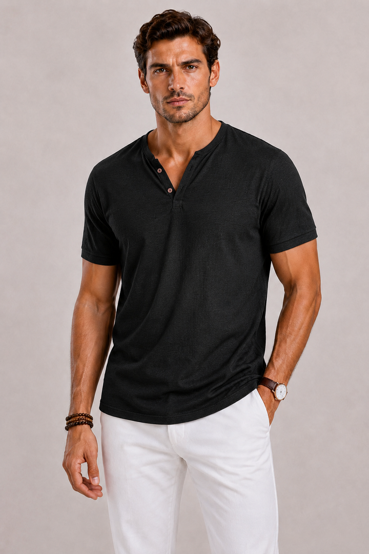 Harrington Oxford | V-Neck Shirt For Men