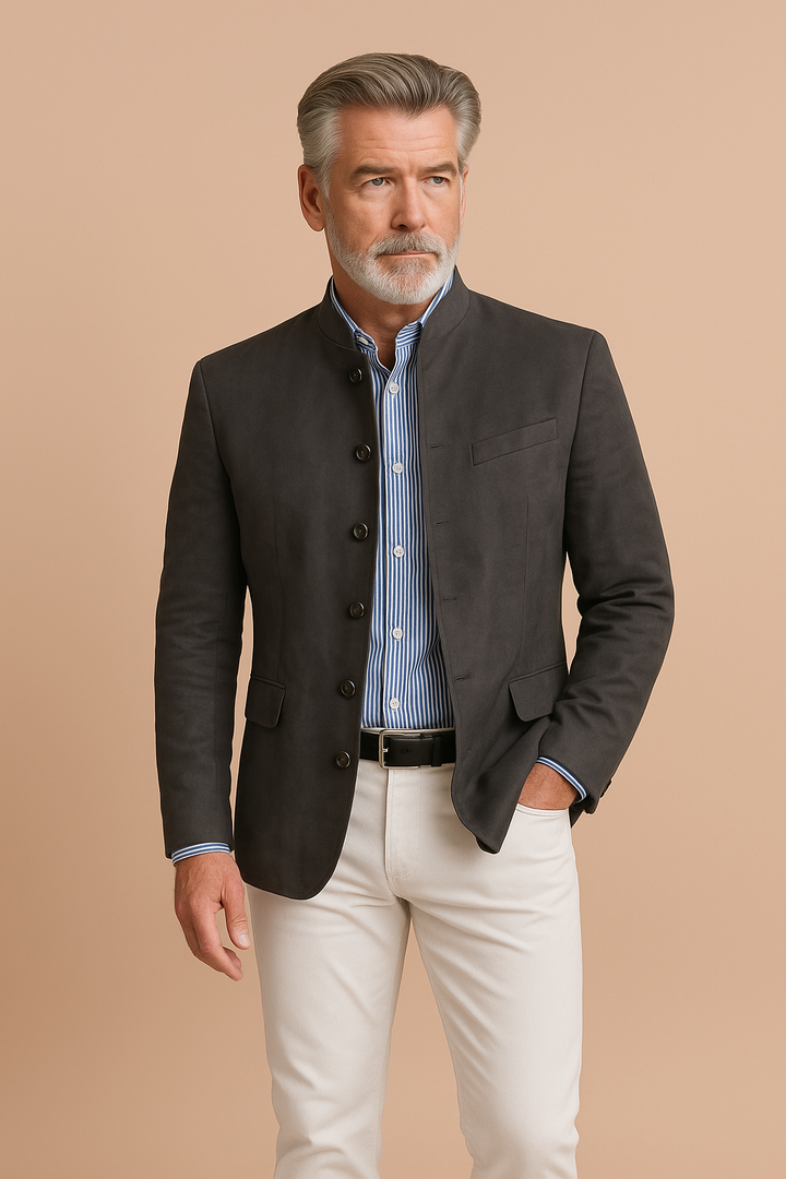 Michel - Elegant Fitted Buttoned Blazer