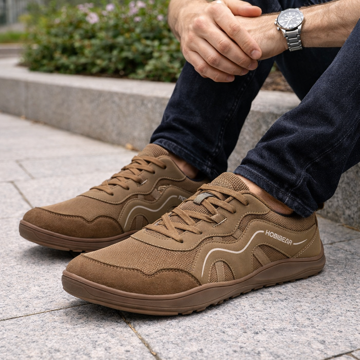 Brian Comfortable Lace-Up Sneakers, view 2 - Elena Harper
