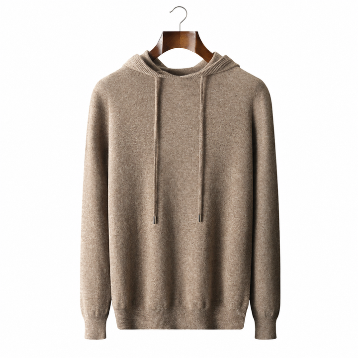 100% CASHMERE HOODED SWEATER