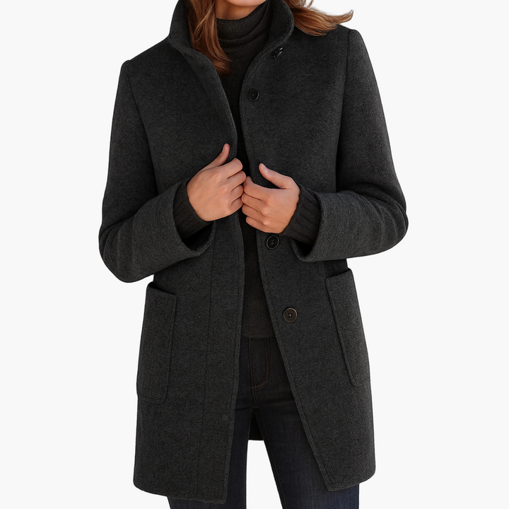 Mira™ | Elegant Classic Coat with Buttons