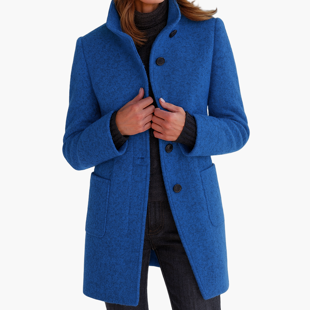 Mira™ | Elegant Classic Coat with Buttons