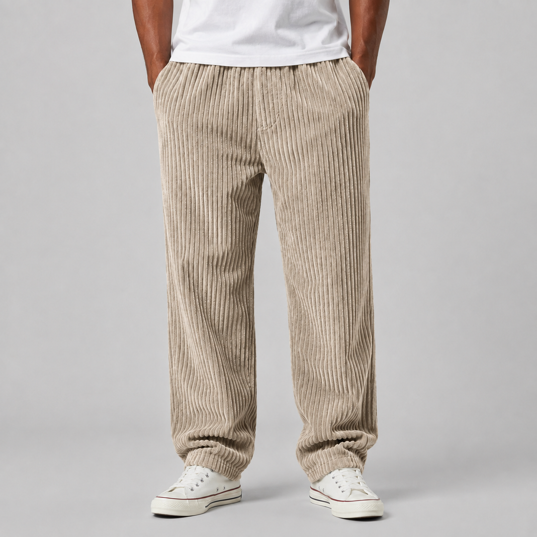 Men's Montarello Corduroy Pants with Drawstring Waist