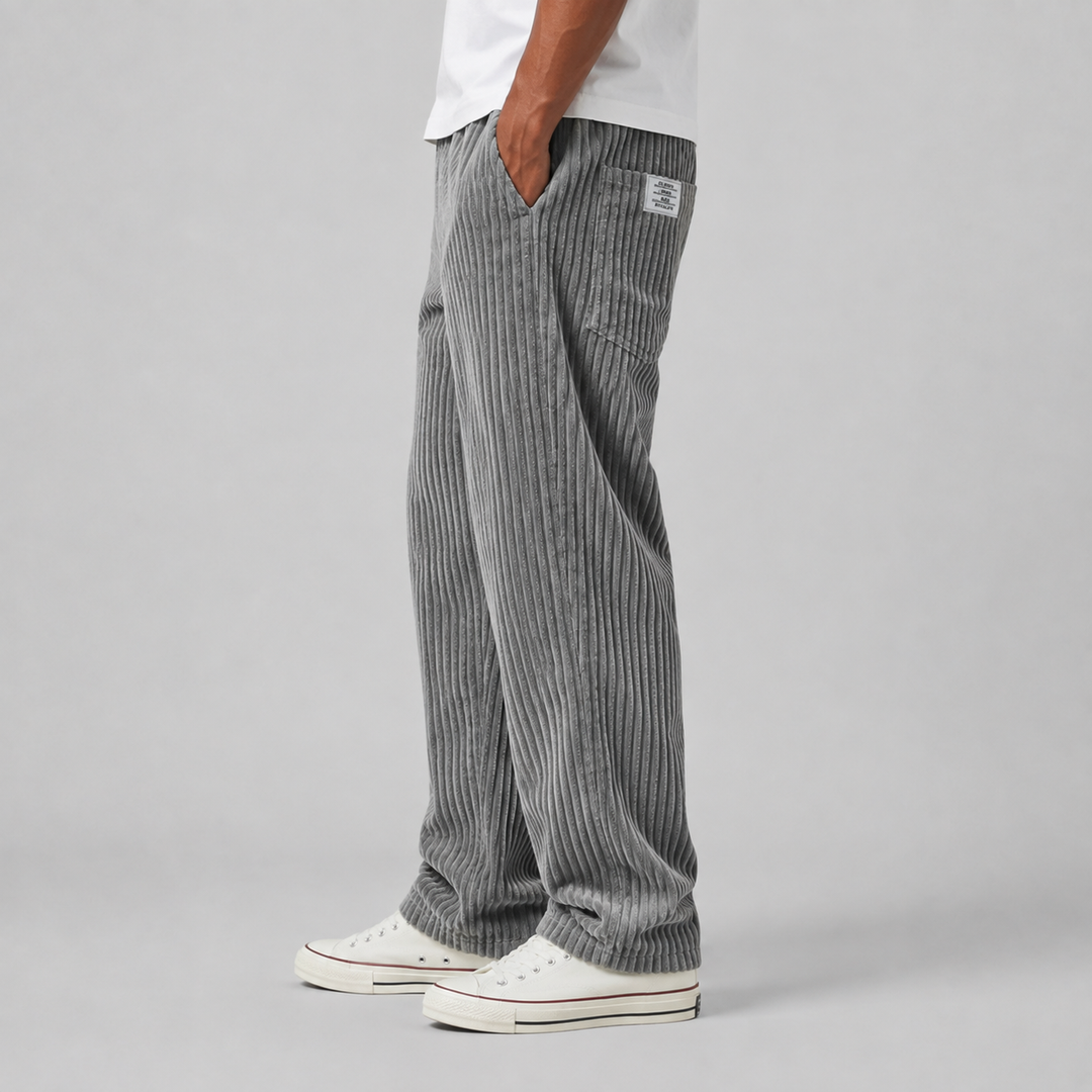 Men's Montarello Corduroy Pants with Drawstring Waist