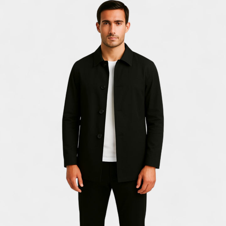 MID-LENGTH MEN'S TRENCH COAT