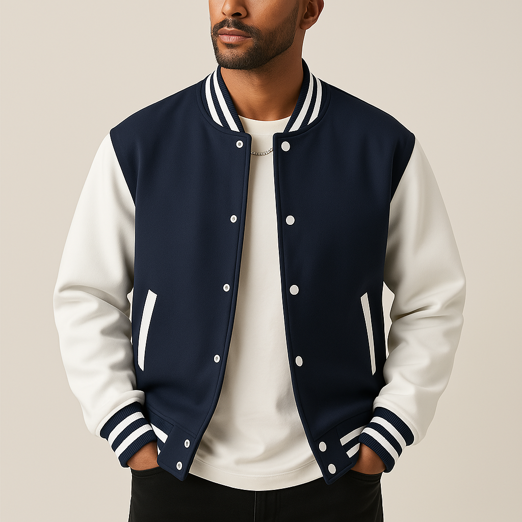 Men's Casual Baseball Jacket for Autumn