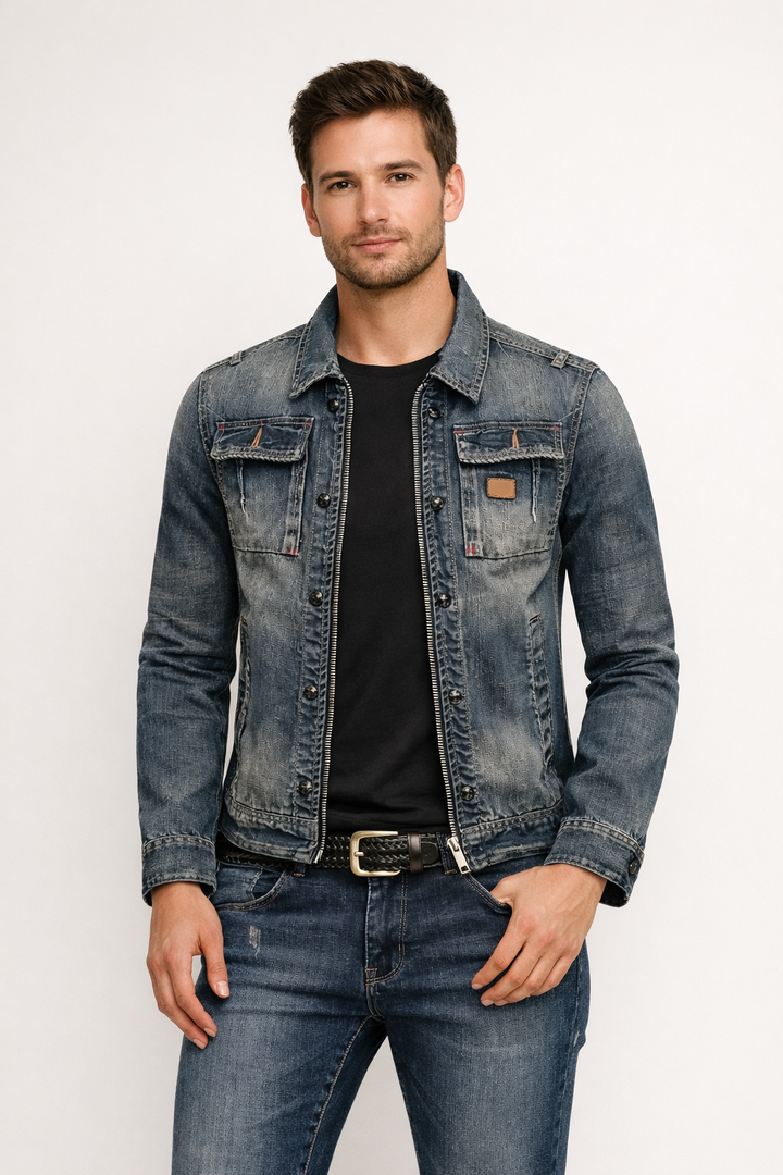 Men's Casual Spring Denim Jacket - Roberto
