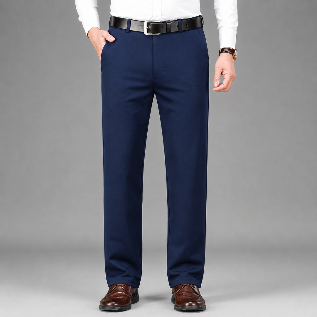 Montarello Men's Straight Cut Suit Trousers