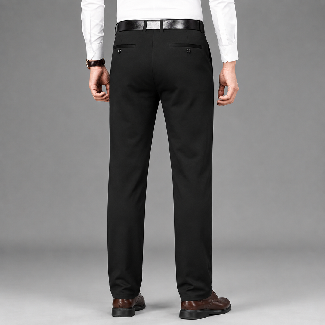 Montarello Men's Straight Cut Suit Trousers