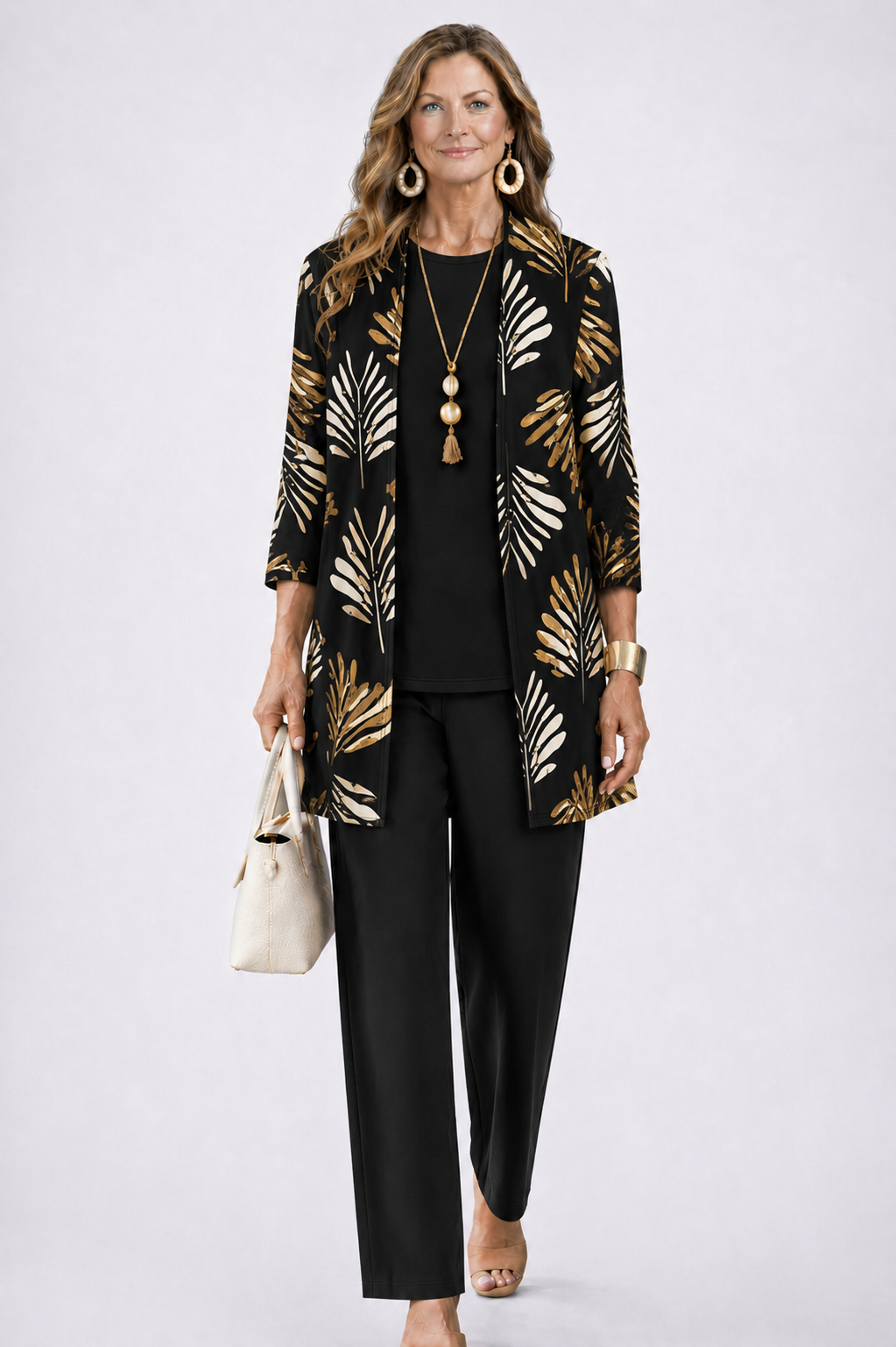 Emma & Rose Cape Town Sandra 3-piece set featuring stylish clothing pieces displayed on a flat lay with neutral backgrounds.