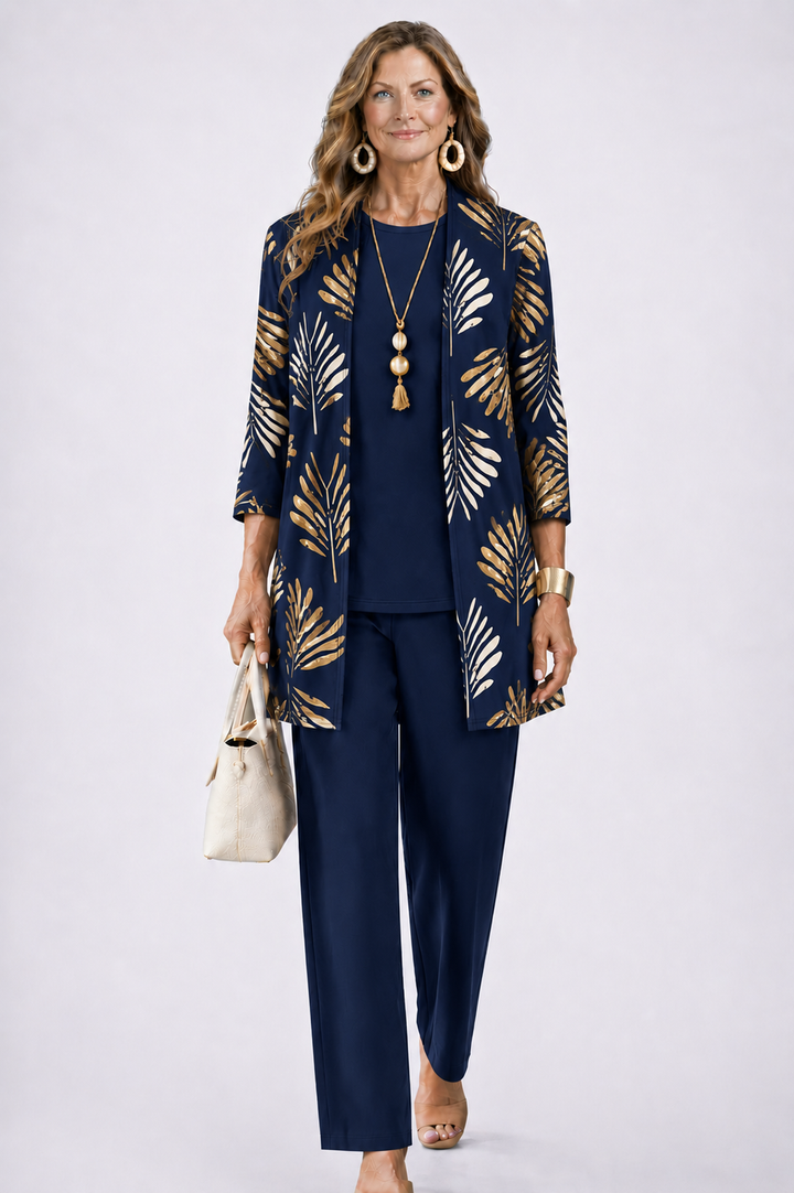 Emma & Rose Cape Town Sandra 3-piece set featuring stylish clothing items displayed on a mannequin.