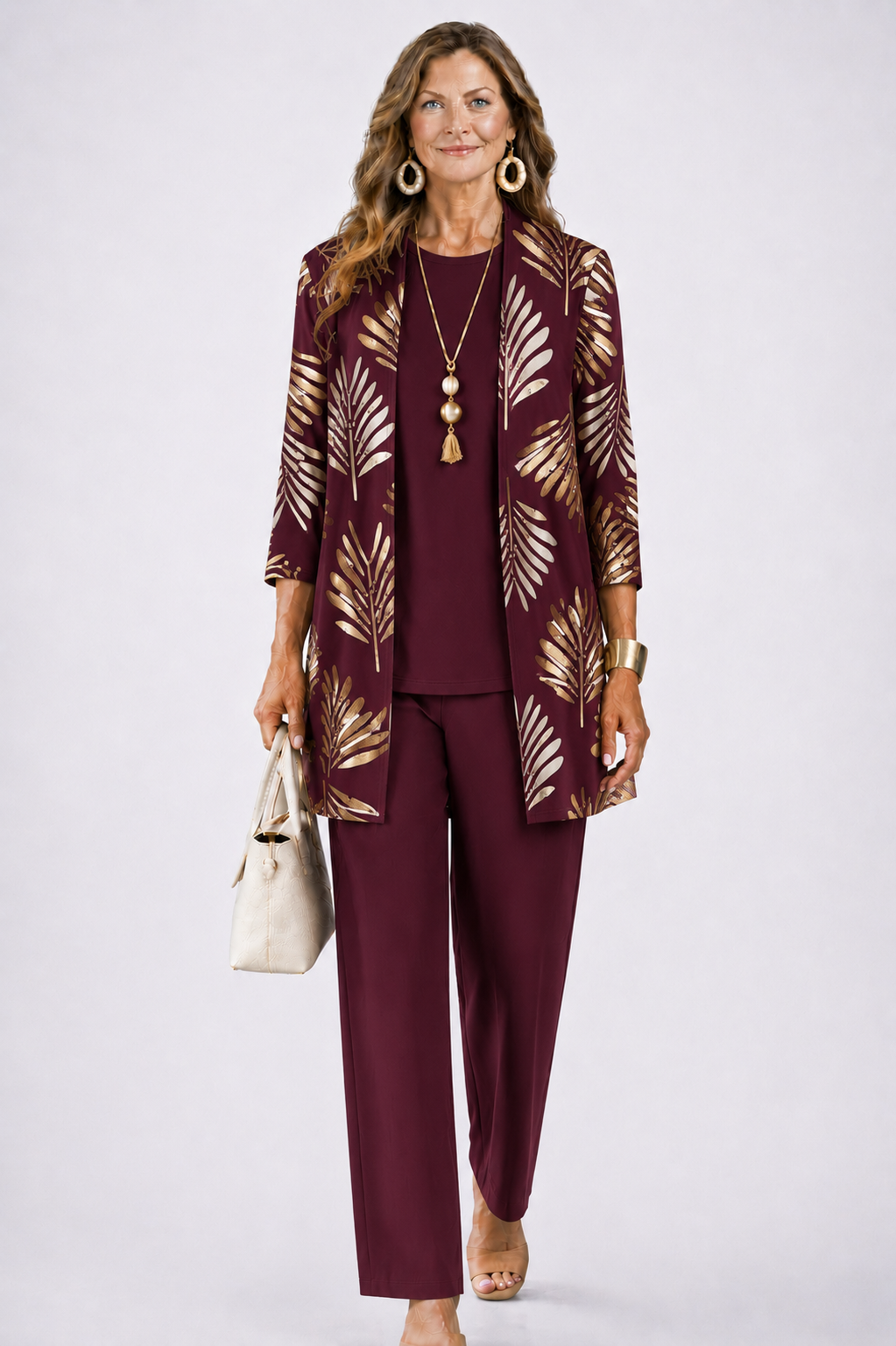 Emma & Rose Cape Town Sandra 3-piece set featuring stylish, coordinated clothing pieces displayed on a mannequin.