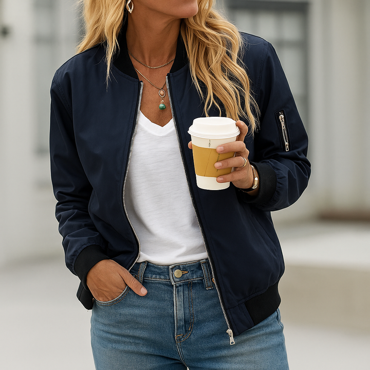 Women's Bomber Jacket Avenza, view 4 - Elena Harper
