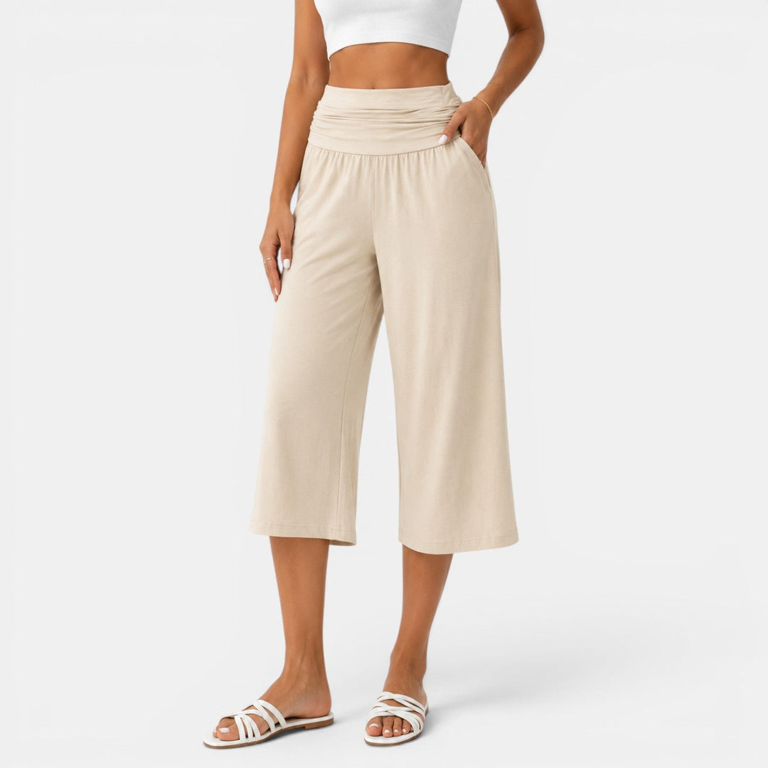 Women's Yoga Style Capri Pants Comfortable and Relaxed - Elena Harper