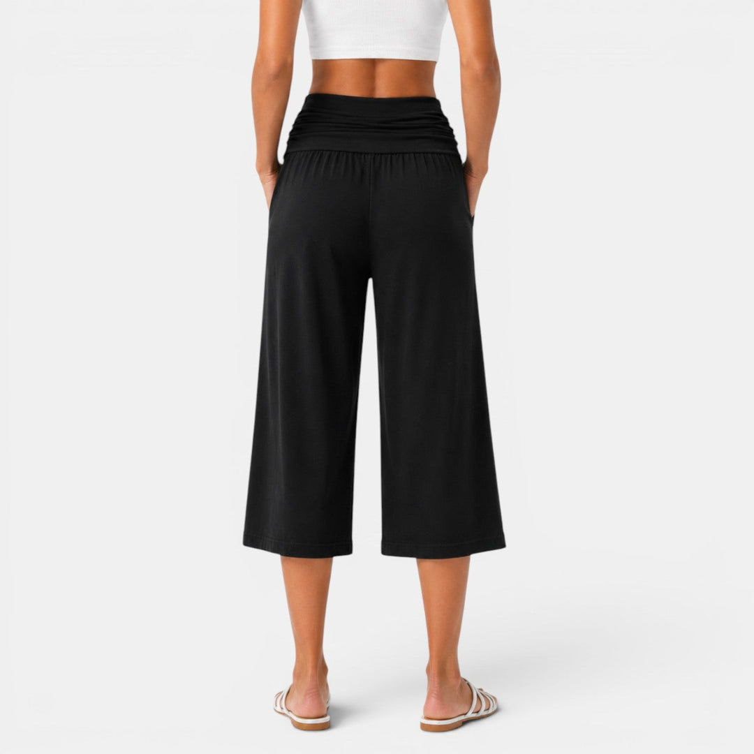 Women's Yoga Style Capri Pants Comfortable and Relaxed, view 6 - Elena Harper