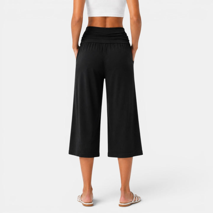 Women's Yoga Style Capri Pants Comfortable and Relaxed, view 6 - Elena Harper