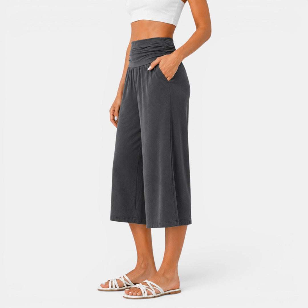Women's Yoga Style Capri Pants Comfortable and Relaxed - Elena Harper